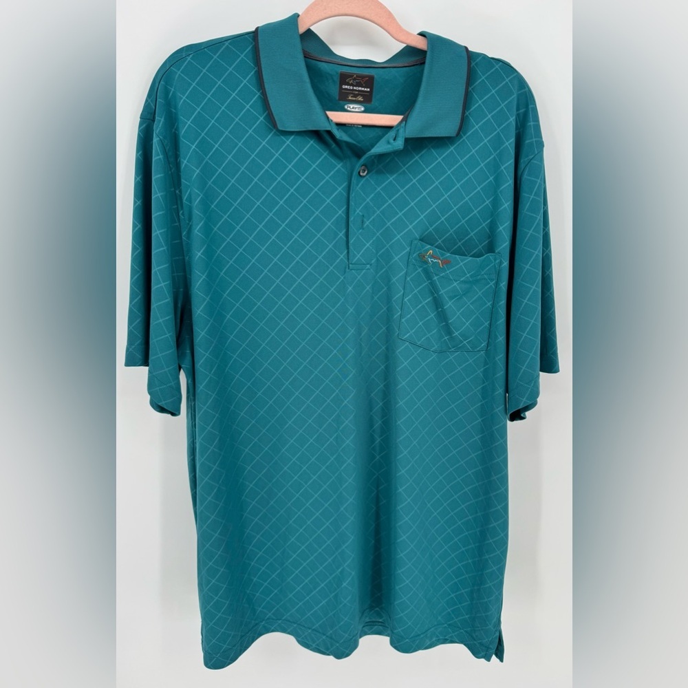 Greg Norman for Tasso Elba Play Dry Polo Shirt Short Sleeve